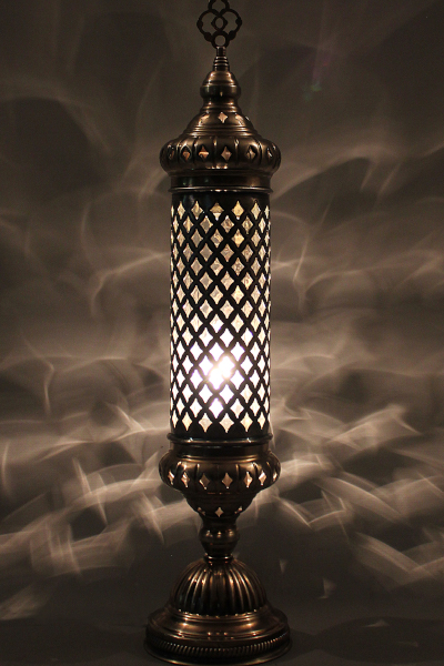 No.2 Size Long Blown Glass Table Lamp